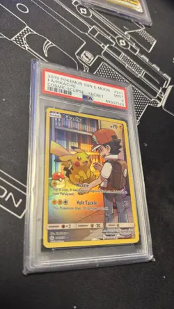 2019 Pokemon Sun & Moon Cosmic Eclipse Pikachu Secret Rare #241/236 PSA 9 NE - Image 3