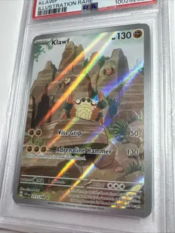 2023 POKEMON SVI EN-SCARLET & VIOLET ILLUSTRATION RARE #217 KLAWF PSA 9 - Image 2