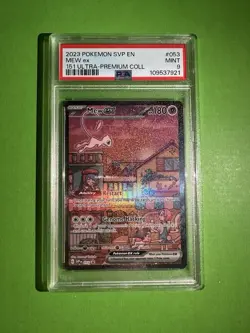 2023 Pokemon SVP EN-SV Black Star Promo 151 Ultra-Prem Coll. #053 Mew EX *PSA 9* - Image 1