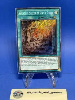 WANTED: Seeker of Sinful Spoils RA03-EN074 - Secret Rare - YuGioh Bonanza - Image 1