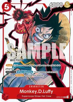 One Piece TCG: Monkey.D.Luffy ST01-012 (3rd Anniversary Promo) - MINT - Image 3