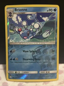 Brionne 40/149 Reverse Holo Pokemon Card 2017 Sun & Moon Base Set - Image 1