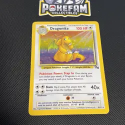 Dragonite - 4/62 - Pokemon Fossil Unlimited Holo Rare Card WOTC LP - Image 1