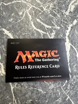 VINTAGE MAGIC THE GATHERING RULES REFERENCE CARD MINT SEALED - Image 1