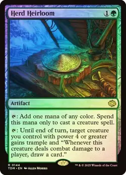 MTG - Herd Heirloom - Foil - Tarkir: Dragonstorm - Magic the Gathering - Image 1