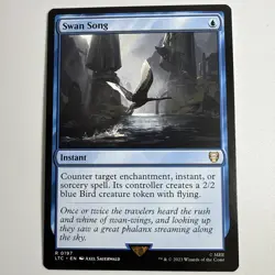 MTG - Swan Song Non Foil Rare LOTR Commander NM Near mint Magic The gathering - Image 1