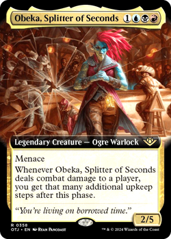 MTG Obeka, Splitter of Seconds 358 Rare Foil Outlaws of Thunder Junction - Image 1