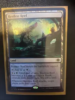 MTG Restless Reef "The Lost Caverns of Ixalan" Foil Rare - Image 1