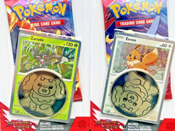 POKEMON TCG DESTINED RIVALS CHECKLANE BLISTER PACK X2 EEVEE & ZARUDE *SEALED* - Image 1
