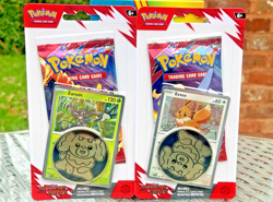 POKEMON TCG DESTINED RIVALS CHECKLANE BLISTER PACK X2 EEVEE & ZARUDE *SEALED* - Image 2