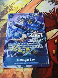 One Piece Tcg Trafalgar Law Op07-047 Regionals 2025 finalist stamped nm - Image 2