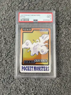 PSA 9 Mint Ditto No. 132 Carddass 1997 Japanese Graded Card - Image 1