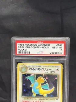 Pokemon Cards: Japanese Team Rocket Rare Holo: Dark Dragonite 149 PSA 10 - Image 3