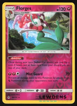 Florges - 86/131 - Reverse Holo Rare - Forbidden Light - Pokemon Card - Image 1