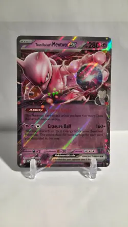Team Rocket's Mewtwo ex 216 Sv: Scarlet & Violet Promo Cards Holo - Image 1