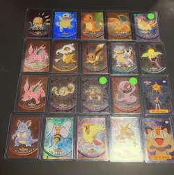 Topps Pokemon Blue Logo Foil and Non Holo 31 Card Lot. See Photos. - Image 1