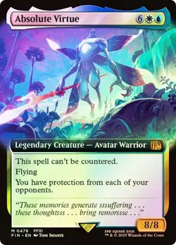 Absolute Virtue Foil Extended Art Final Fantasy MTG NM - Image 1