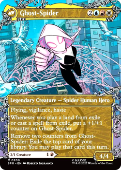 MTG Gwen Stacy 209 Mythic Foil Borderless Marvel Spider-Man - Image 2