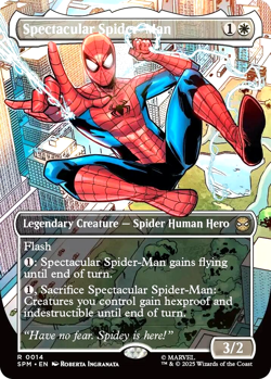 MTG Spectacular Spider-Man 14 Rare Foil Borderless Marvel Spider-Man - Image 1
