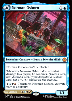 MTG Norman Osborn 39 Mythic Foil Marvel Spider-Man - Image 1