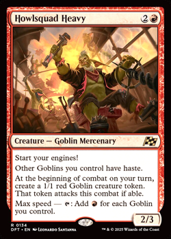 MTG Howlsquad Heavy 134 Rare Foil Aetherdrift - Image 1