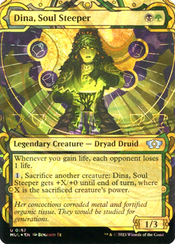 MTG Dina, Soul Steeper 167 Showcase Halo Foil Multiverse Legends - Image 1