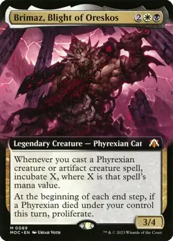 MTG Brimaz, Blight of Oreskos 89 Mythic March of the Machine Commander - Image 1