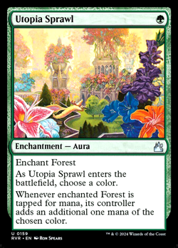 MTG Utopia Sprawl 159 Ravnica Remastered Foil - Image 1