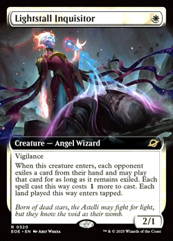 MTG Lightstall Inquisitor 320 Rare Foil Extended Art Edge of Eternities - Image 1