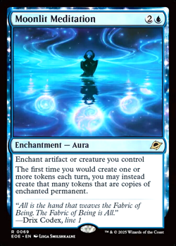 MTG Moonlit Meditation 69 Rare Foil Edge of Eternities - Image 1