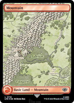 MTG Mountain 719 Surge Foil Land The Lord of the Rings - Image 1