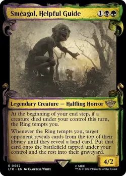 MTG Smeagol, Helpful Guide 682 Rare Showcase Scrolls The Lord of the Rings - Image 1