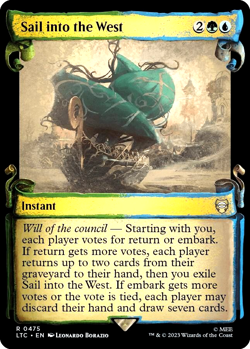 MTG Sail into the West 475 Rare Foil Showcase Scrolls LTC Commander - Image 1