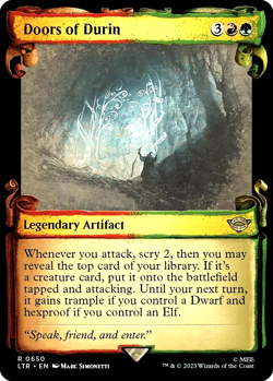 MTG Doors of Durin 650 Rare Foil Showcase Scrolls The Lord of the Rings - Image 1