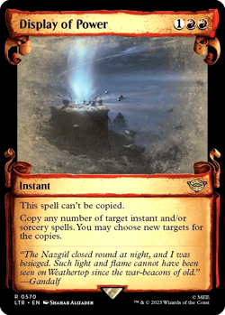 MTG Display of Power 570 Rare Foil Showcase Scrolls The Lord of the Rings - Image 1