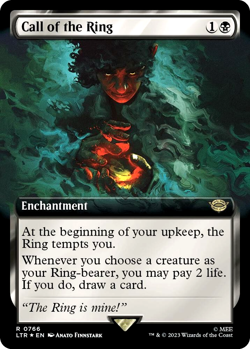MTG Call of the Ring 766 Rare Surge Foil Extended Art The Lord of the Rings - Image 1