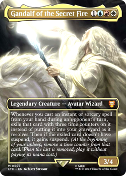 MTG Gandalf of the Secret Fire 507 Mythic Foil The Lord of the Rings Commander - Image 1