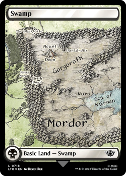 MTG Swamp 718 Surge Foil Land The Lord of the Rings - Image 1