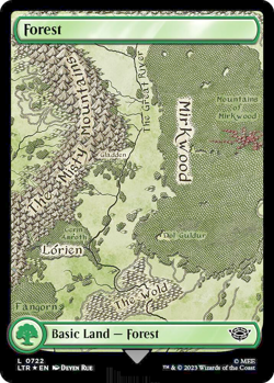 MTG Forest 722 Surge Foil Land The Lord of the Rings - Image 1