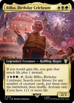 MTG Bilbo, Birthday Celebrant 131 Rare The Lord of the Rings Commander - Image 1
