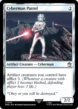MTG Cyberman Patrol 174 Foil Doctor Who - Image 1