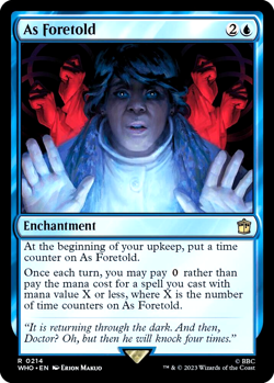 MTG As Foretold 214 Rare Foil Doctor Who - Image 1