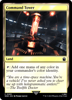 MTG Command Tower 0265 Foil Land Doctor Who - Image 1