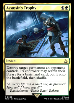 MTG Assassin's Trophy 95 Rare Foil Assassin's Creed - Image 1