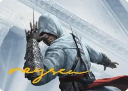 MTG Altair Ibn-La'Ahad 15 Gold Stamped Signature Assassin's Creed Art Series - Image 1