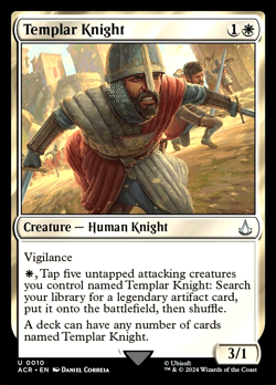 MTG Templar Knight 10 Foil Assassin's Creed - Image 1