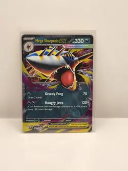 Pokemon TCG Phantasmal Flames MEGA SHARPEDO EX 61/94 Holo Rare - Image 1