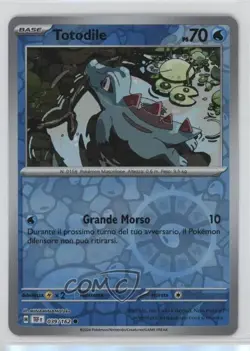 Totodile Italian Reverse Foil Pokemon Scarlet & Violet: Temporal Forces TEF #039 - Image 1
