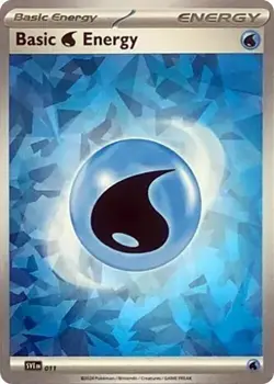 Pokemon Basic Water Energy 011 Cracked Ice Holo Scarlet & Violet Energies - Image 1