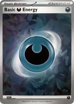Pokemon Basic Darkness Energy 015 Cracked Ice Holo Scarlet & Violet Energies - Image 1